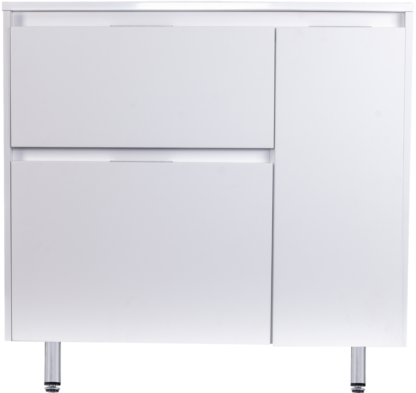 Тумба под раковину Style Line Барселона 90 Люкс Plus L, с бельевой корзиной