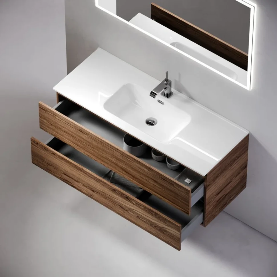 Мебель для ванной комнаты Sancos Urban 120 дуб чарльстон, белая раковина CN7006