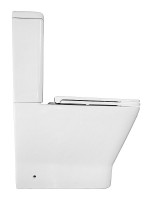 Унитаз-компакт напольный AZARIO Joy AZ-2168-UQ3 безободковый, с микролифтом, глянцевый белый