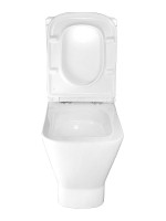 Унитаз-компакт напольный AZARIO Joy AZ-2168-UQ3 безободковый, с микролифтом, глянцевый белый