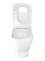 Унитаз-компакт напольный AZARIO Joy AZ-2168-UQ3 безободковый, с микролифтом, глянцевый белый