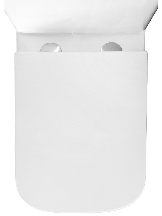 Унитаз-компакт напольный AZARIO Joy AZ-2168-UQ3 безободковый, с микролифтом, глянцевый белый