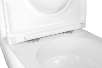 Унитаз-компакт напольный AZARIO Joy AZ-2168-UQ3 безободковый, с микролифтом, глянцевый белый