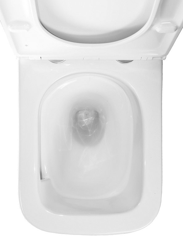 Унитаз-компакт напольный AZARIO Joy AZ-2168-UQ3 безободковый, с микролифтом, глянцевый белый