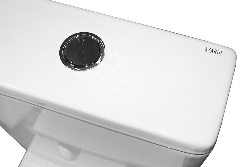 Унитаз-компакт напольный AZARIO Joy AZ-2168-UQ3 безободковый, с микролифтом, глянцевый белый