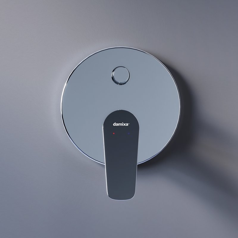 Встраиваемый смеситель для душа и ванны Damixa Jupiter 777100000 С ВНУТРЕННЕЙ ЧАСТЬЮ, хром