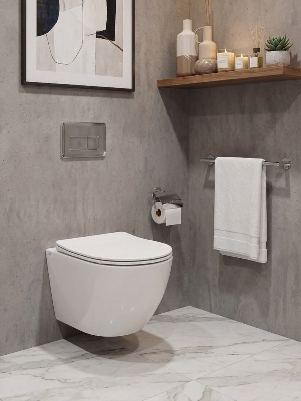 Унитаз подвесной CHARUS Berta EWC700-120WT