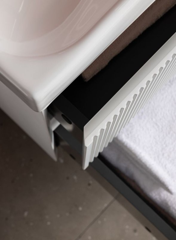 Тумба с раковиной Aquanet Альтера 100 подвесная, белая матовая