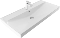 Тумба с раковиной Aquanet Альтера 100 подвесная, белая матовая