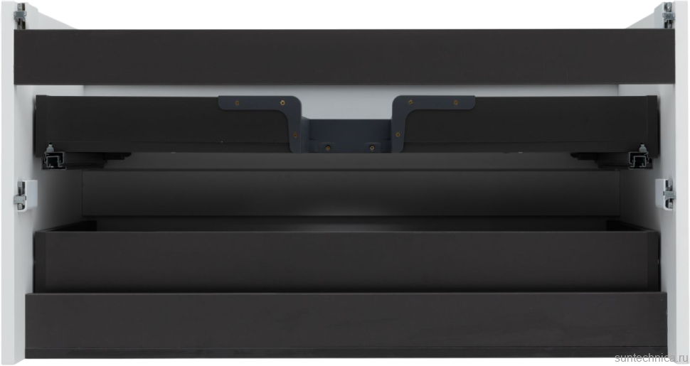 Тумба с раковиной Aquanet Альтера 100 подвесная, белая матовая