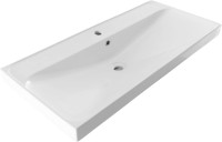 Тумба с раковиной Aquanet Альтера 100 подвесная, белая матовая