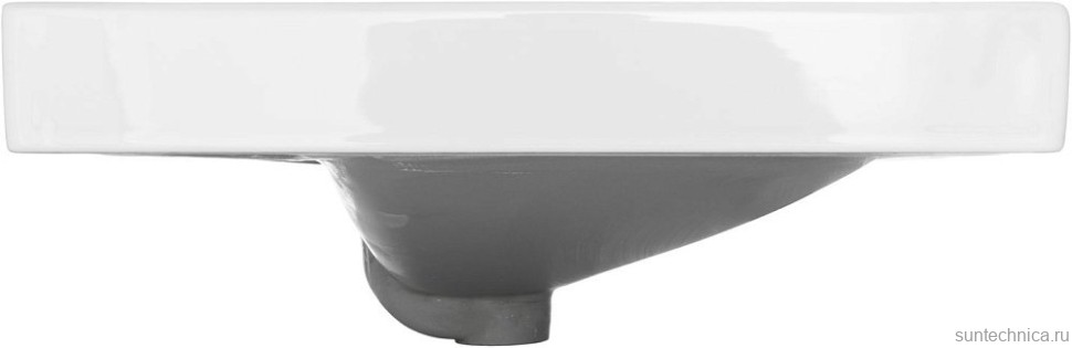 Тумба с раковиной Aquanet Альтера 100 подвесная, белая матовая