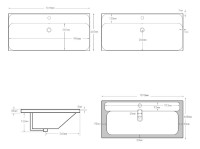 Тумба с раковиной Aquanet Альтера 100 подвесная, белая матовая