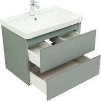 Мебель для ванной комнаты Aquanet Вега 2.0 70 подвесная, мисти грин