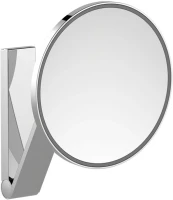 Косметическое зеркало Keuco iLook Move 17612 019003 с подсветкой, телескопическое, поворотное, сталь