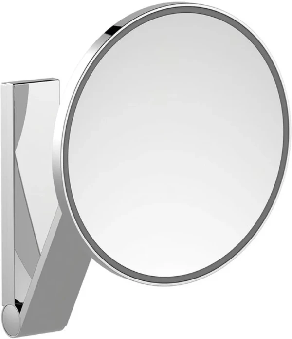 Косметическое зеркало Keuco iLook Move 17612 019003 с подсветкой, телескопическое, поворотное, сталь