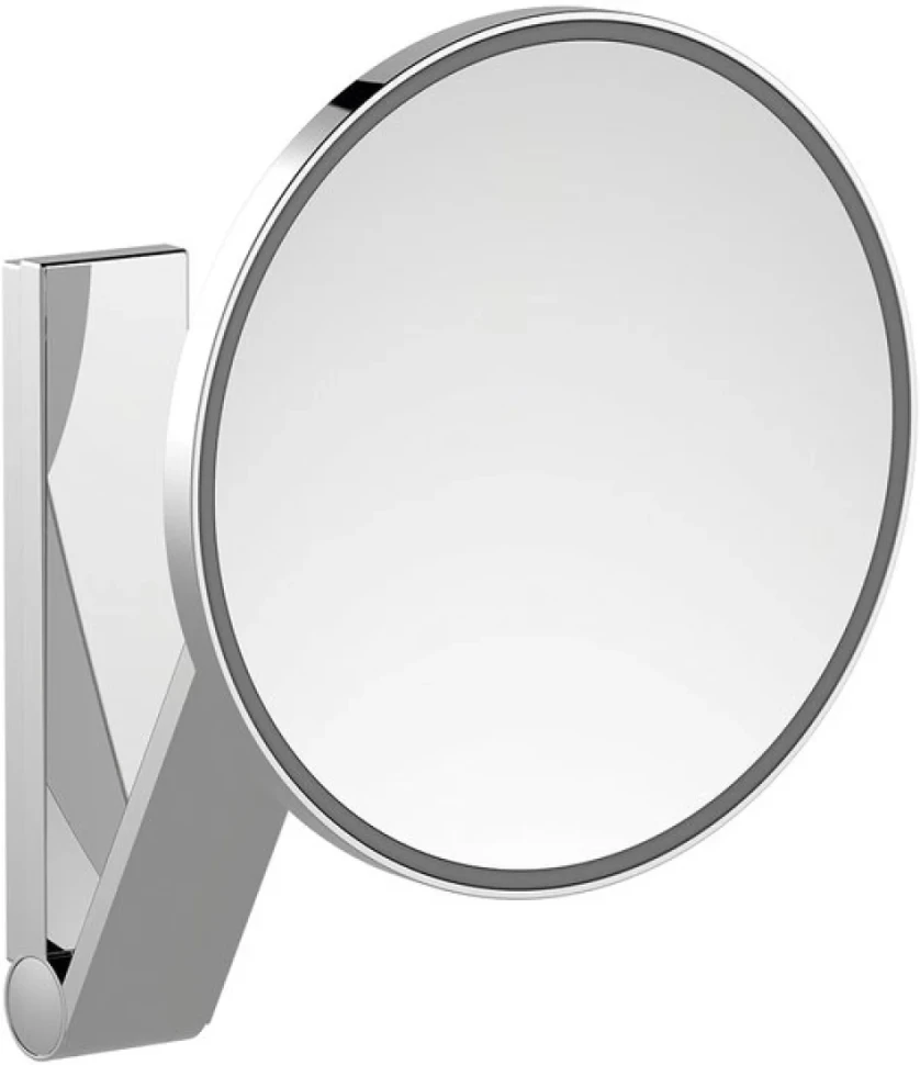 Косметическое зеркало Keuco iLook Move 17612 019003 с подсветкой, телескопическое, поворотное, сталь
