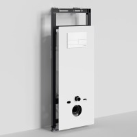 Система инсталляции для унитазов Wasserkraft Salm 27TLT.010.ME.WH.WM04 с кнопкой смыва матовой белой