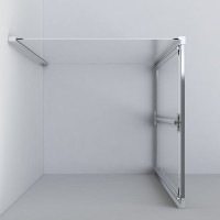 Душевой уголок Vincea Garda VSR-1G9090CL 90x90 см, профиль хром, стекло прозрачное