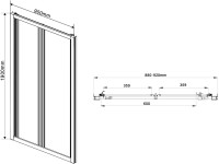 Душевой уголок Vincea Garda VSR-1G9090CL 90x90 см, профиль хром, стекло прозрачное