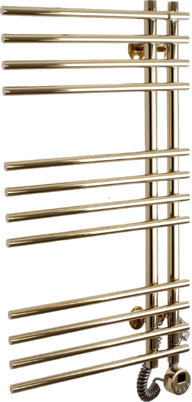 Полотенцесушитель электрический Domoterm Гамма П12 7x80, левый, золото