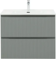 Тумба с раковиной Aquanet Джейн (Flat) 80 подвесная, мисти грин