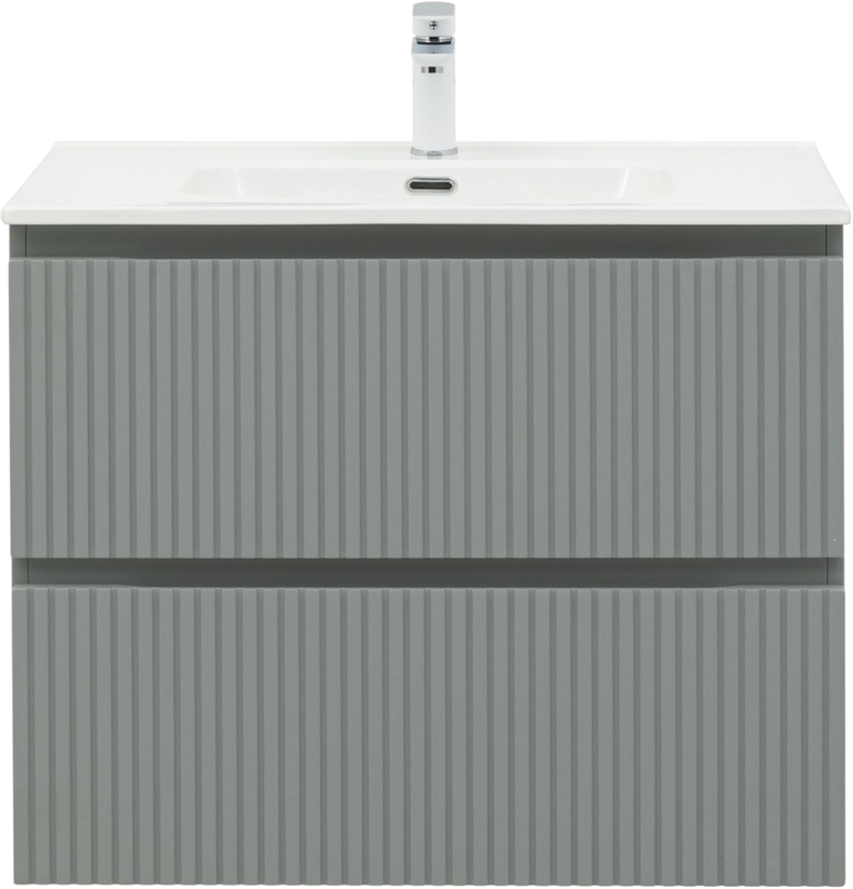 Тумба с раковиной Aquanet Джейн (Flat) 80 подвесная, мисти грин