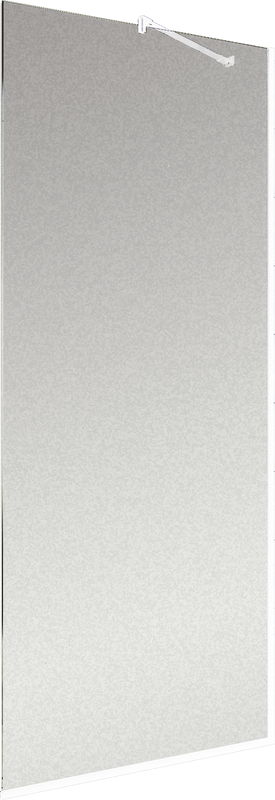 Душевая перегородка Maybahglass MGD-1357-1у 99 см, профиль белый, стекло сатин