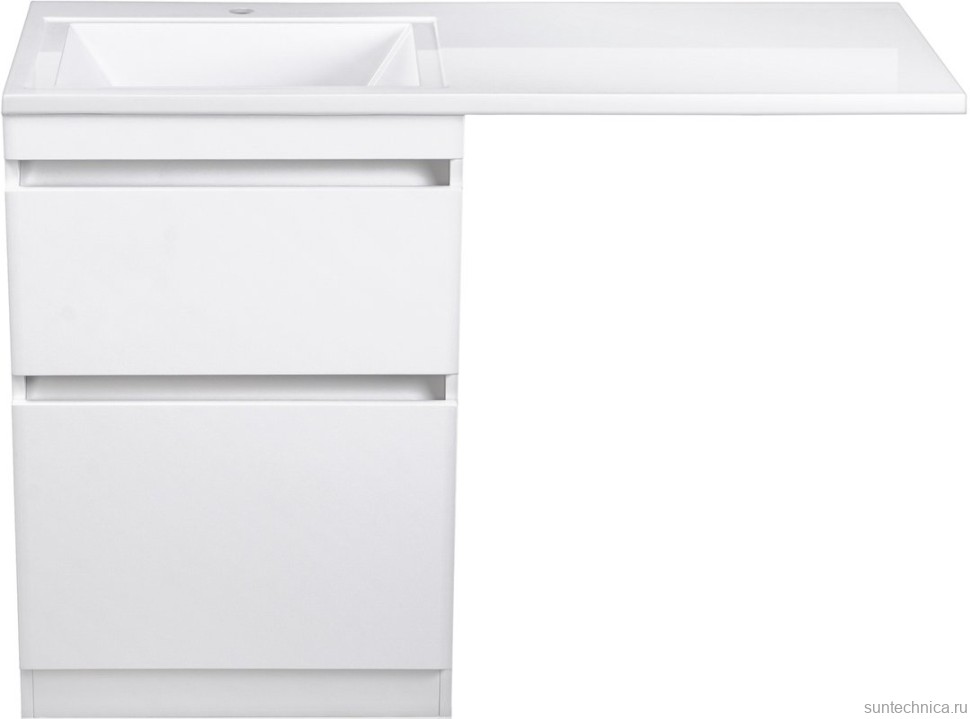 Мебель для ванной комнаты Style Line Даллас 120 L Люкс Plus напольная, белая, зеркало DIWO Дмитров