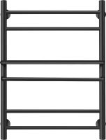 Полотенцесушитель электрический Secado Триест 4603777471101 60x50 см, подключение слева, матовый черный, лесенка