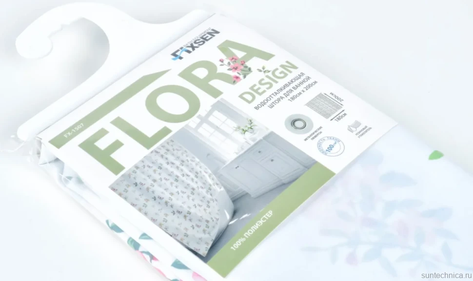 Штора для ванной Fixsen 1500 Flora FX-1507 180x200
