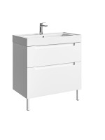 Тумба с раковиной Aqwella Vancouver 80 напольная, белая