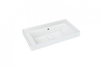 Тумба с раковиной Aqwella Vancouver 80 напольная, белая