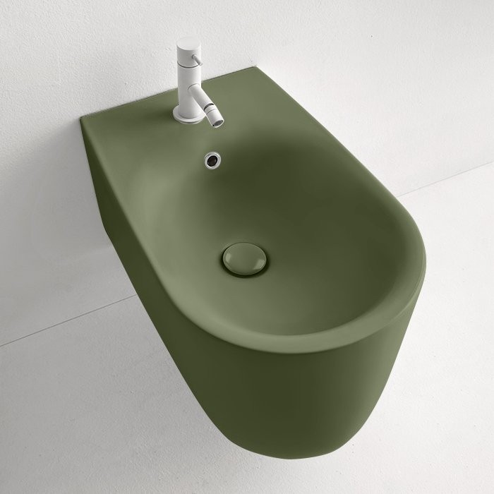 Биде подвесное Kerasan Nolita 532511*1 verde muschio