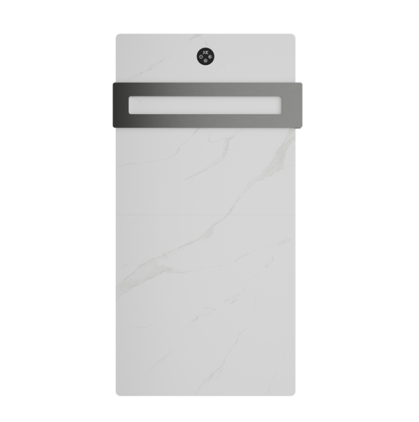 Полотенцесушитель электрический Wonzon & Woghand WW-A501-GM белый мрамор, темный графит