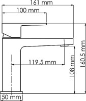 Смеситель для раковины Wasserkraft Abens 2003
