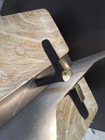 Смеситель для раковины AltroBagno Aperto 010211 NeOr черный, золото