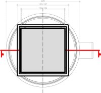 Душевой трап Pestan Confluo Standard White Glass 1, 15x15