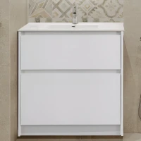 Мебель для ванной комнаты BelBagno Kraft 39 80 напольная, bianco opaco