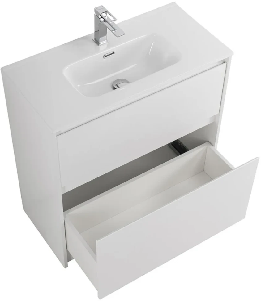 Мебель для ванной комнаты BelBagno Kraft 39 80 напольная, bianco opaco