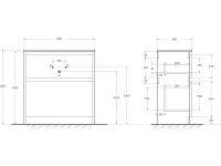 Мебель для ванной комнаты BelBagno Kraft 39 80 напольная, bianco opaco