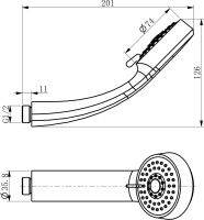 Смеситель для ванны с душем D&K Rhein Schiller DA1463201