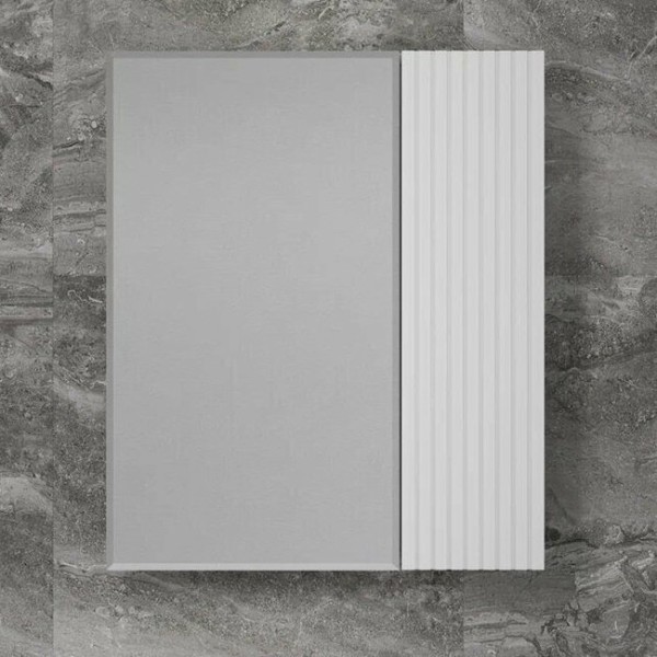 Зеркало-шкаф Style Line Стокгольм, 60, белый рифленый софт