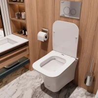 Унитаз подвесной Ceruttispa Vettore Aria 9242 MW безободковый, с микролифтом, белый матовый