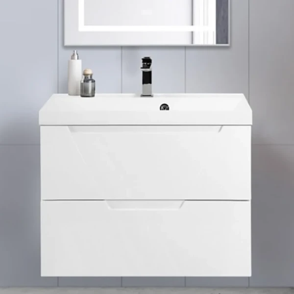 Тумба под раковину BelBagno Vittoria 80 подвесная, bianco lucido