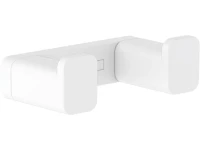 Крючок Hansgrohe AddStoris 41755700 двойной, матовый белый Крючок Hansgrohe AddStoris 41755700 двойной, матовый белый