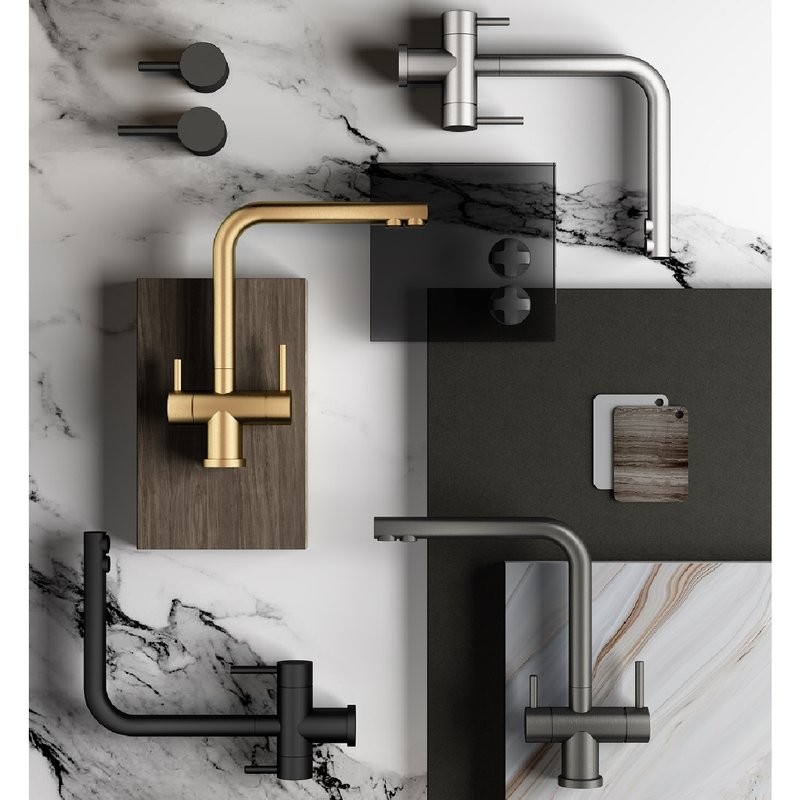 Смеситель для кухни с подключением фильтра Splenka S70.61.09, графит