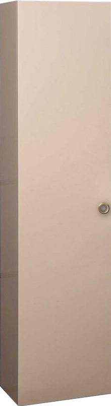 Шкаф пенал для ванной Armadi Art NeoArt капучино с ручкой Satine золото