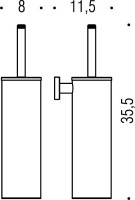 Набор Дозатор Colombo Design Basic + Стакан + Ершик + Держатель Набор Дозатор Colombo Design Basic + Стакан + Ершик + Держатель