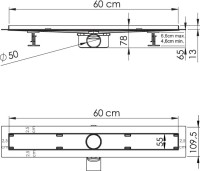 Душевой трап (лоток) Vincea Say Almira-S SAY.602.60.S.U 60 см
